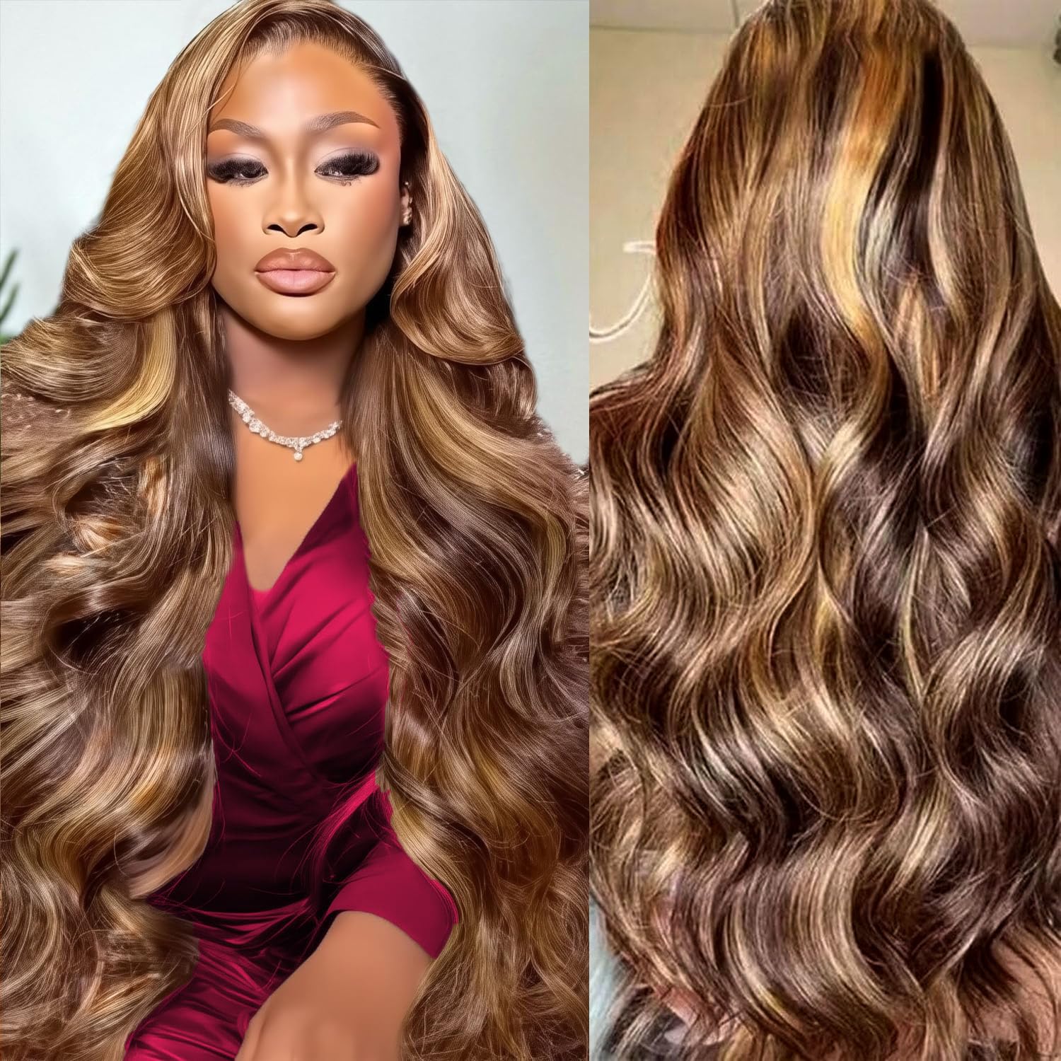 Lace Front Wigs - Peruki z włosów naturalnych HD Highlight