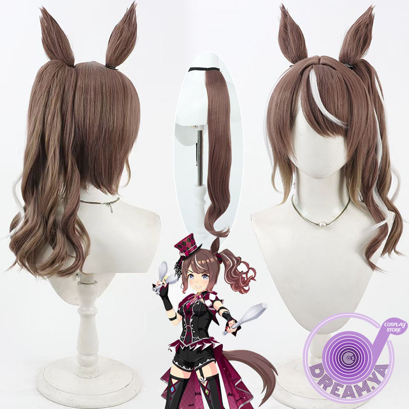 Synthetic Wigs - Peruka Cosplay Highkey Hallowed Uma Musume