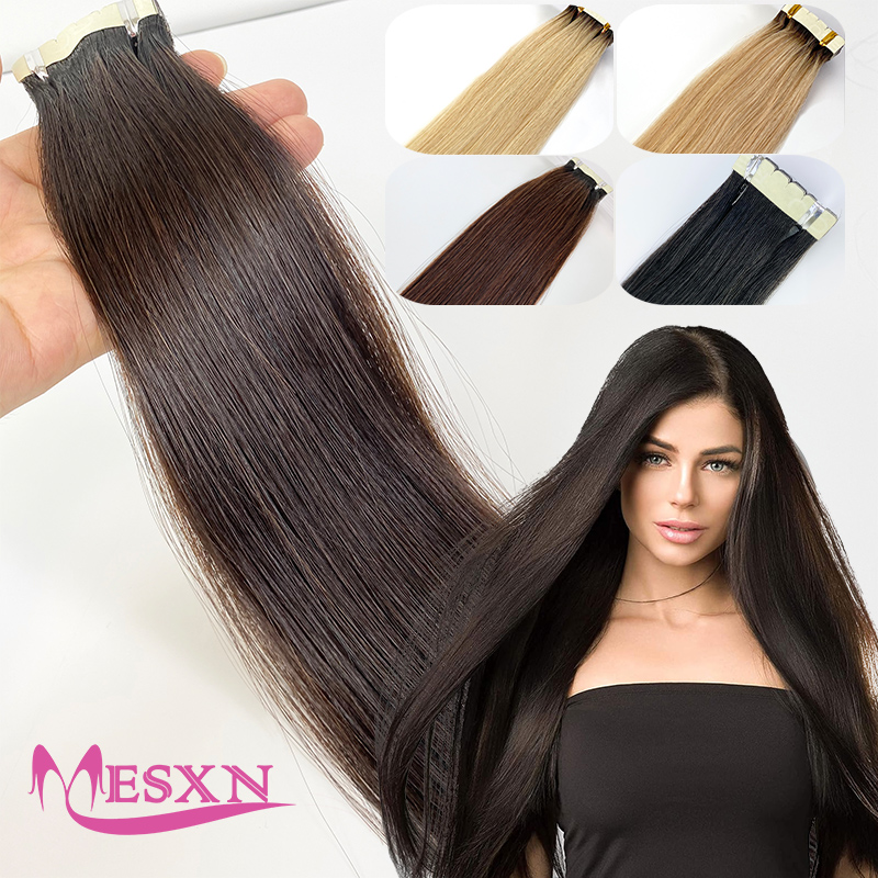 Invisible Tape In Extensions Real Hair - Mini prosta taśma w doczepach z