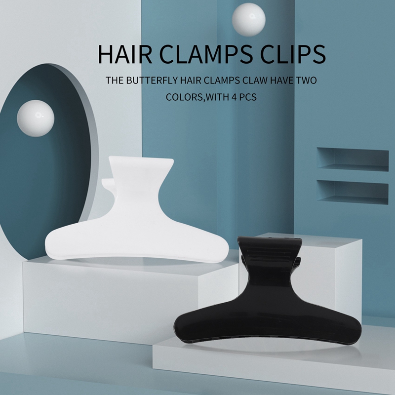 4 SZT. Czarne Białe Fryzjerski – Hair Clips recenzja i cena