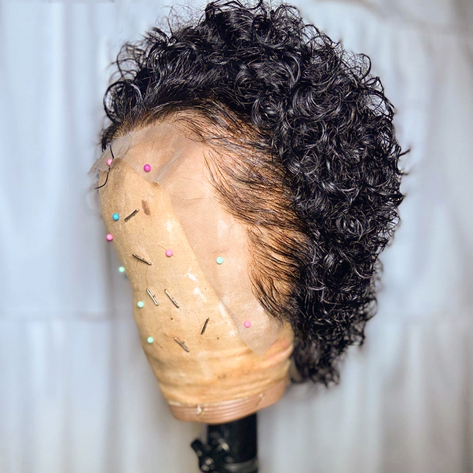 Peruka Krótka Pixie z Kręconym – Short Pixie Cut Wig Human Hair Cheap recenzja i cena