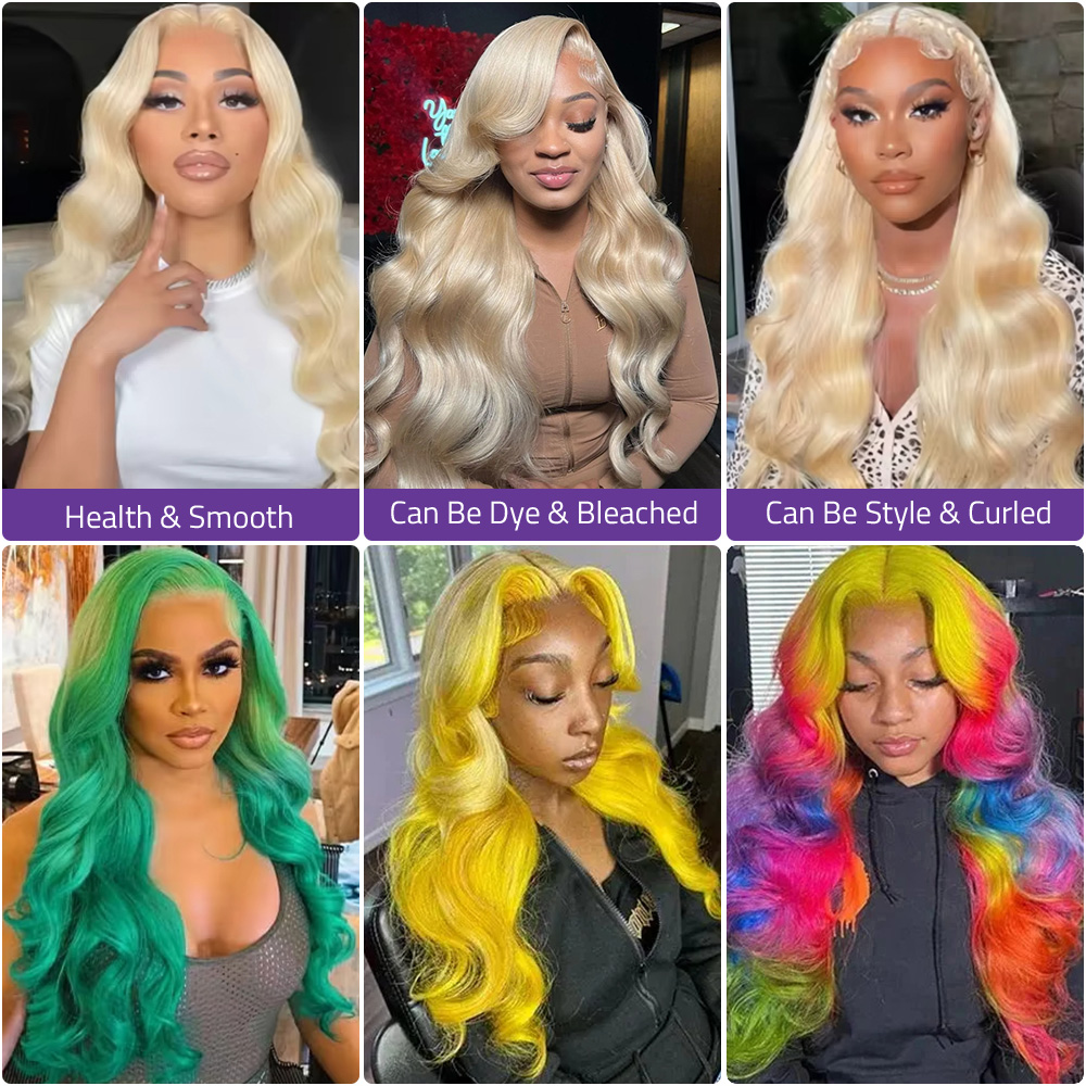 13x4 Blond 613 Peruka z koronk – 613 Blonde Body Wave Lace Front Wig recenzja i cena