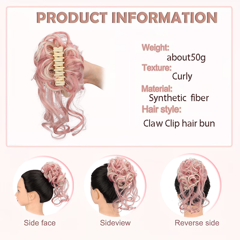 Zestaw do tworzenia koków: syn – Claw Clip Messy Bun Hair Piece recenzja i cena