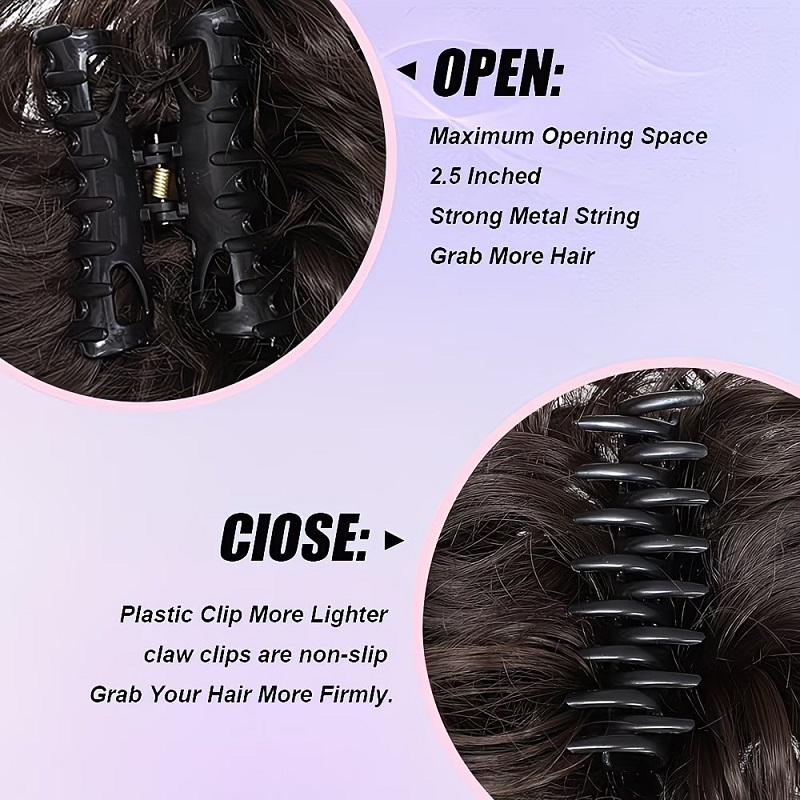Zestaw do tworzenia koków: syn – Claw Clip Messy Bun Hair Piece recenzja i cena