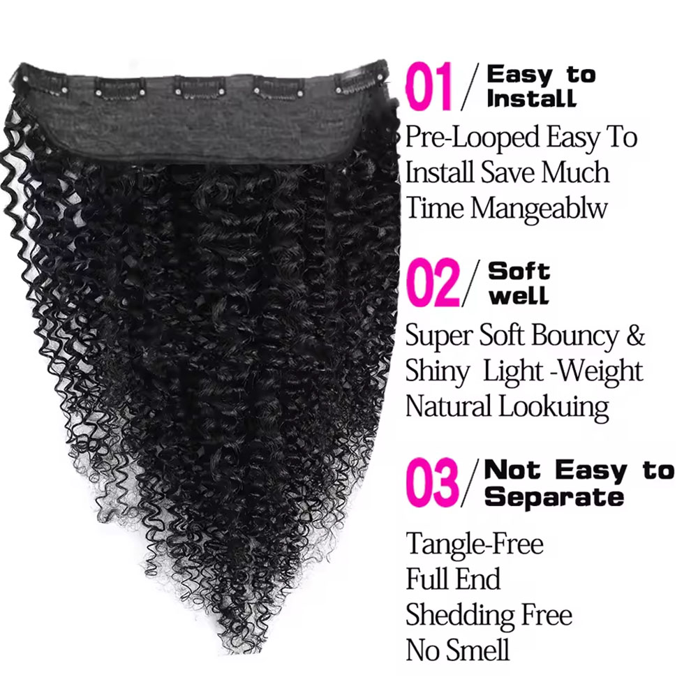 1 szt. Doczepiane włosy na kli – Seamless Clip In Hair Extensions Human Hair recenzja i cena