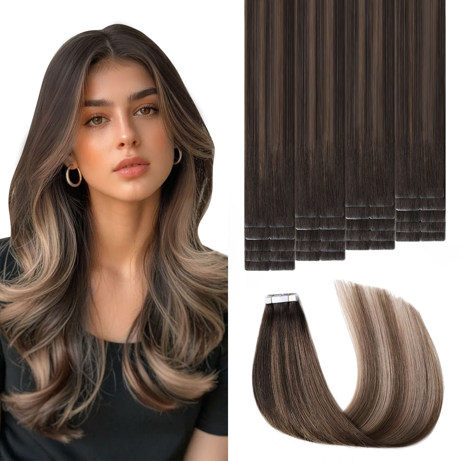 Sweetmet – niewidoczne taśmy d – Invisible Tape In Extensions Real Hair recenzja i cena