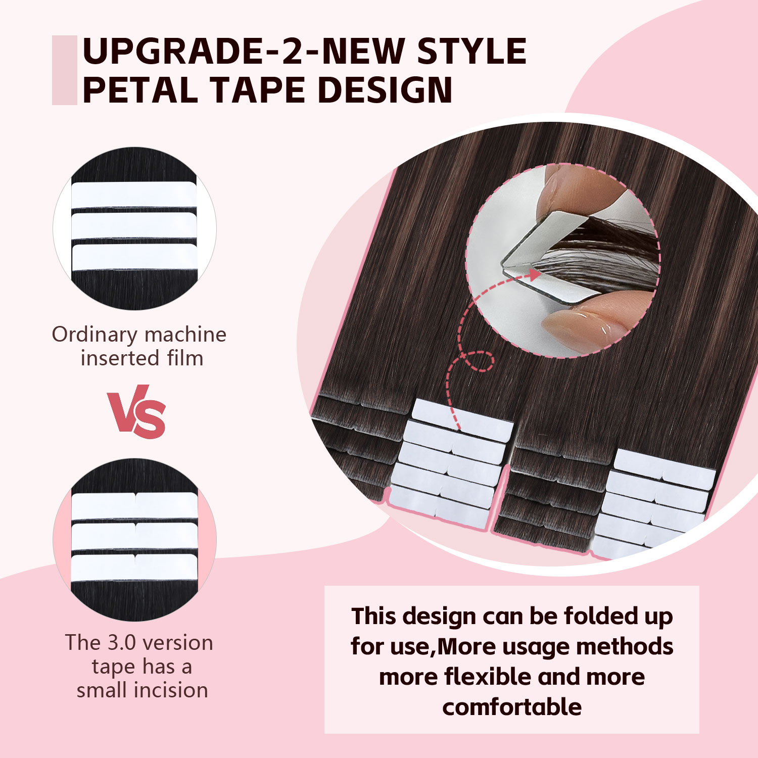 Sweetmet – niewidoczne taśmy d – Invisible Tape In Extensions Real Hair recenzja i cena