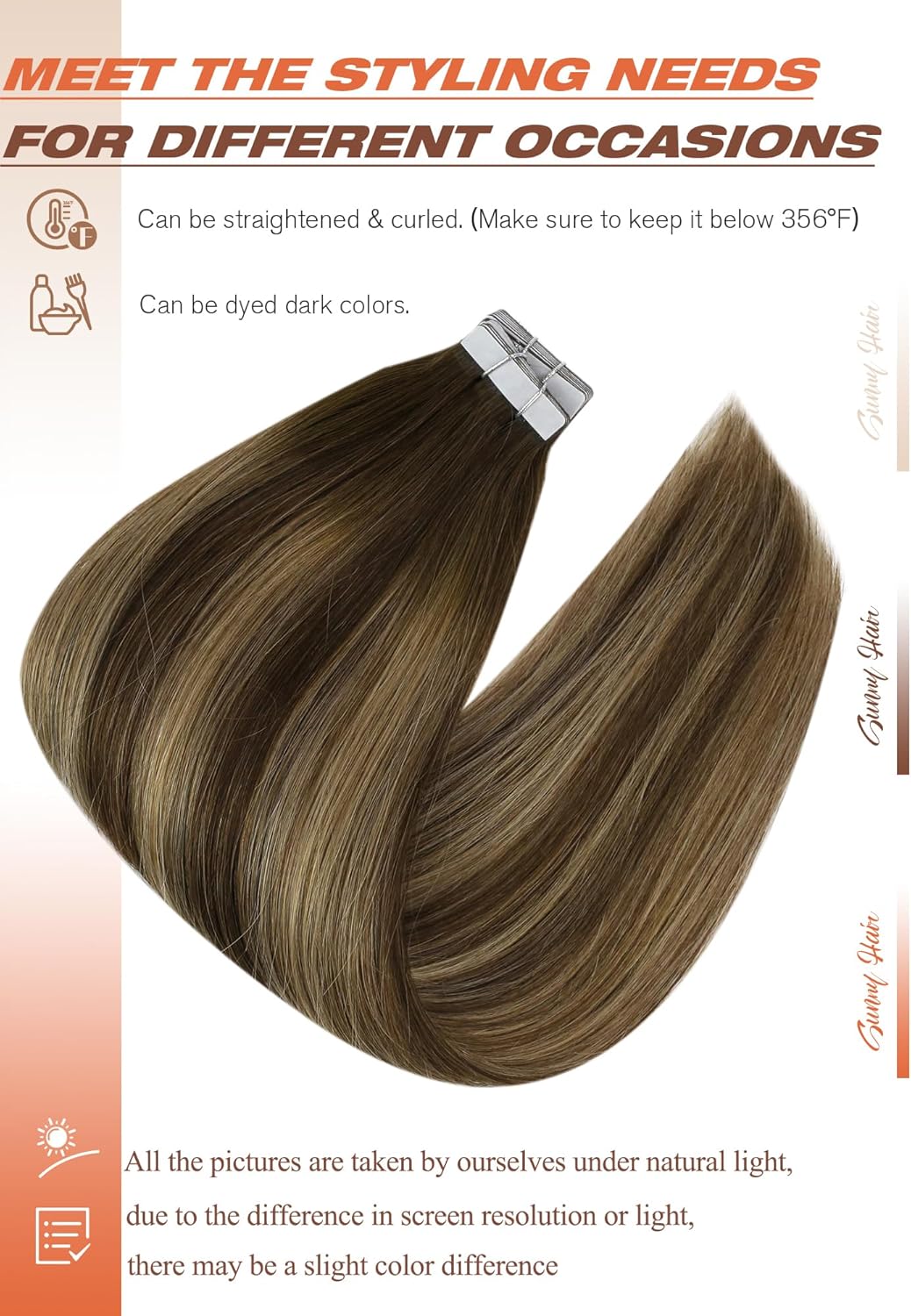 VeSunny Remy Tape In Hair Exte – Invisible Tape In Extensions Real Hair recenzja i cena