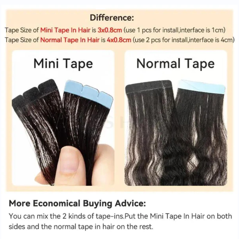 Mini taśma do przedłużania wło – Invisible Tape In Extensions Real Hair recenzja i cena