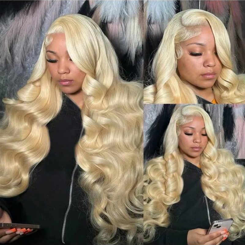 Peruka z ludzkich włosów w kol – 613 Blonde Body Wave Lace Front Wig recenzja i cena
