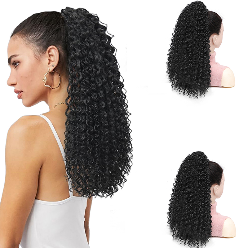 Afro Puff – syntetyczna, kręco – Drawstring Afro Curly Puff Ponytail recenzja i cena