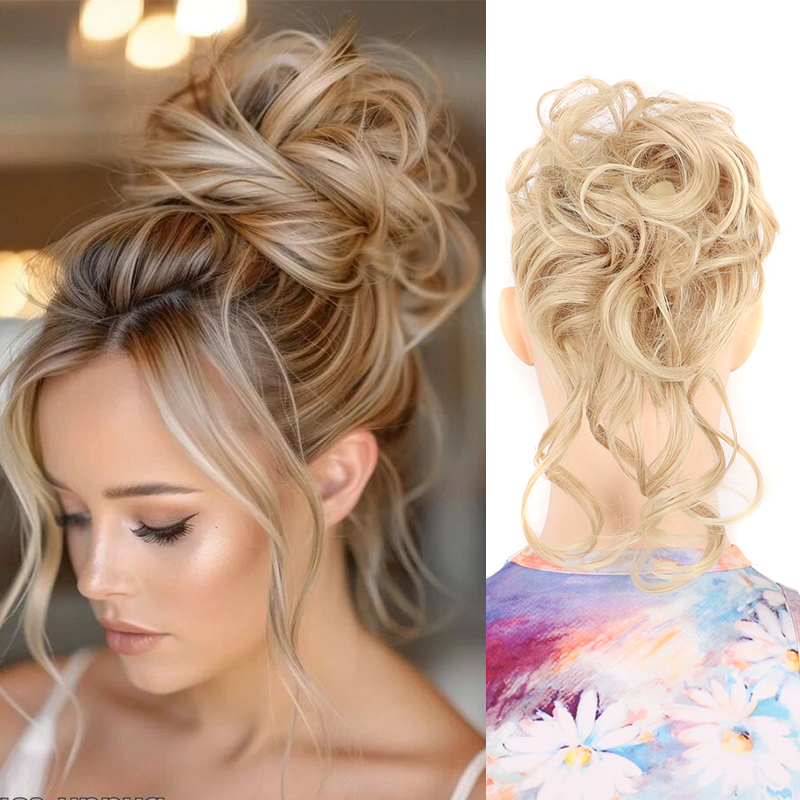Messy Hair Bun Hair pieces for – Claw Clip Messy Bun Hair Piece recenzja i cena