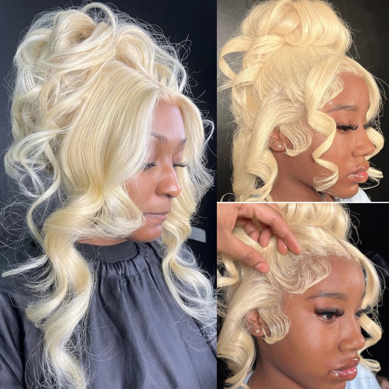Peruka typu lace frontal 13x4  – 613 Blonde Body Wave Lace Front Wig recenzja i cena