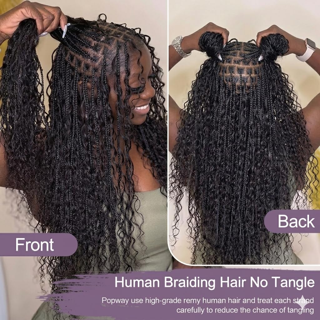 Włosy naturalne do zaplatania  – Water Wave Bulk Human Hair For Braiding recenzja i cena