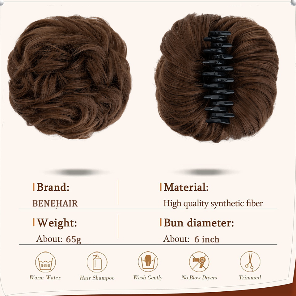 Benehair roztrzepany kok z wło – Claw Clip Messy Bun Hair Piece recenzja i cena