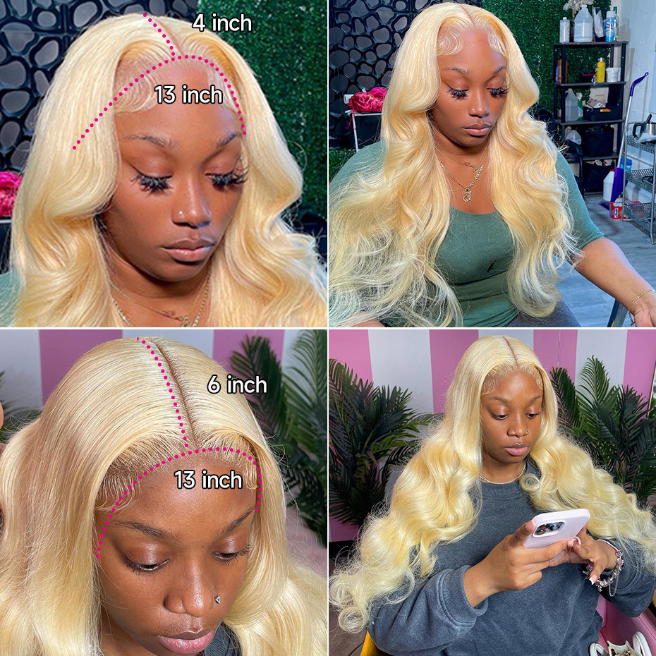 Peruki z naturalnych włosów Re – 613 Blonde Body Wave Lace Front Wig recenzja i cena