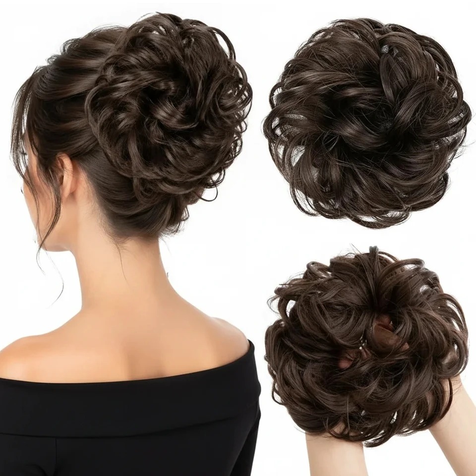 Elegancka, falowana, nieco nie – Claw Clip Messy Bun Hair Piece recenzja i cena