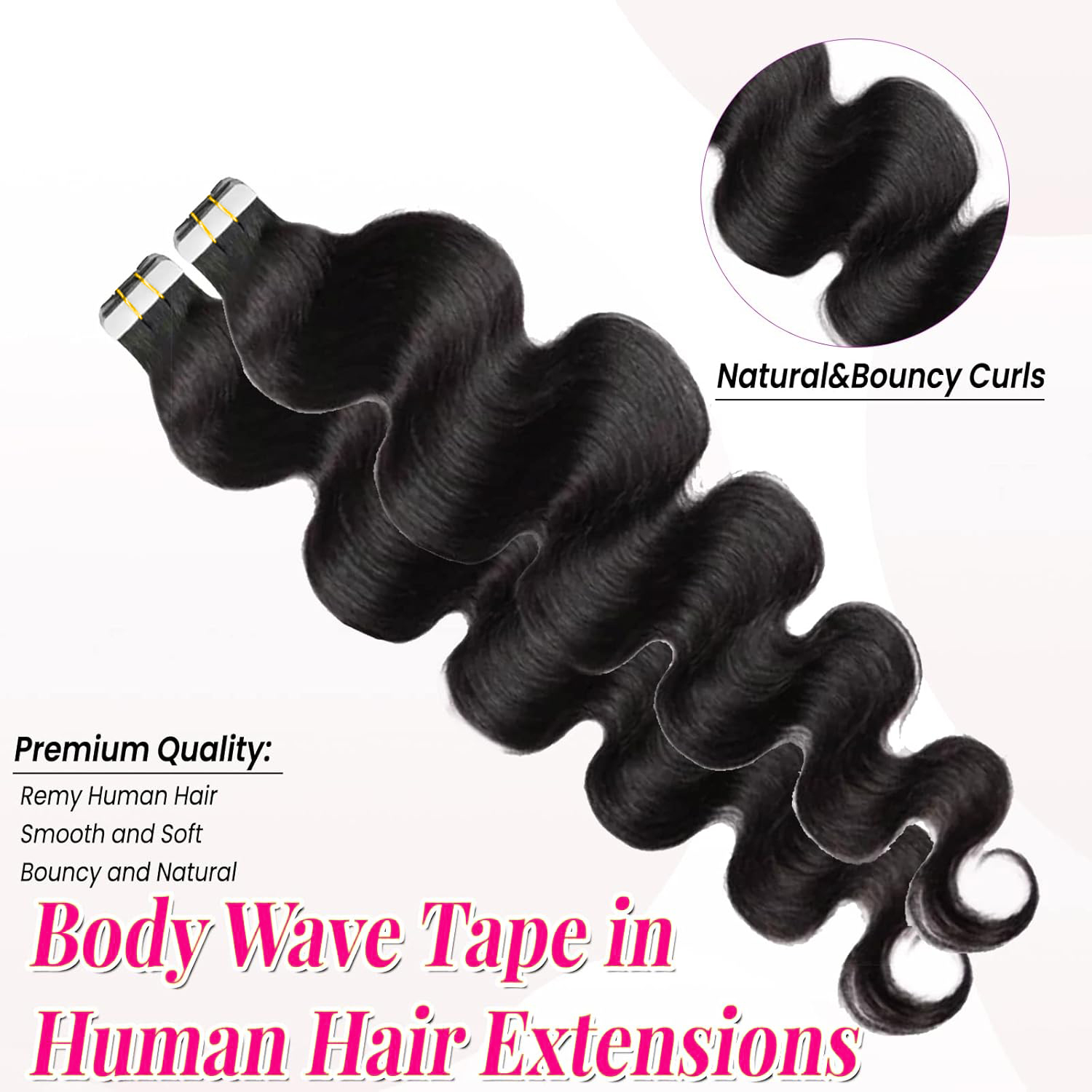 Doczepiane włosy naturalne na  – Invisible Tape In Extensions Real Hair recenzja i cena