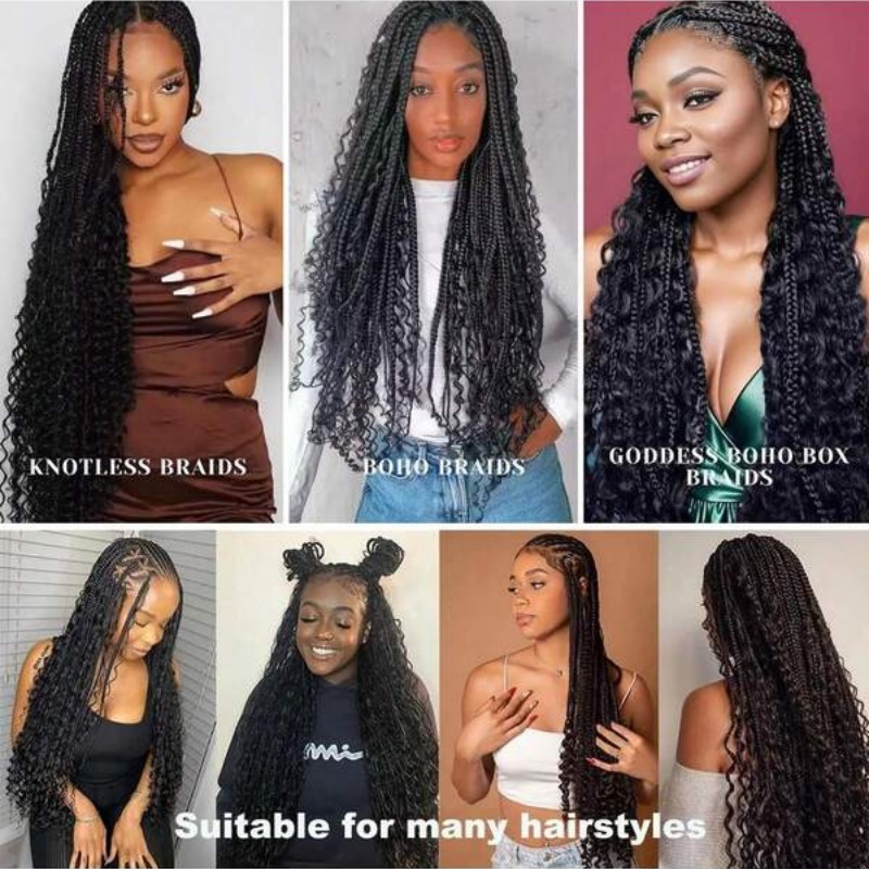 2 Wiązki Włosów Naturalnych Wa – Water Wave Bulk Human Hair For Braiding recenzja i cena
