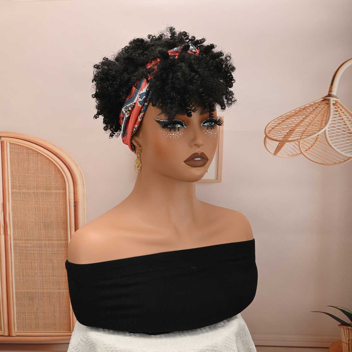 Peruka z afrykańskim wzorem, o – Synthetic Wigs recenzja i cena