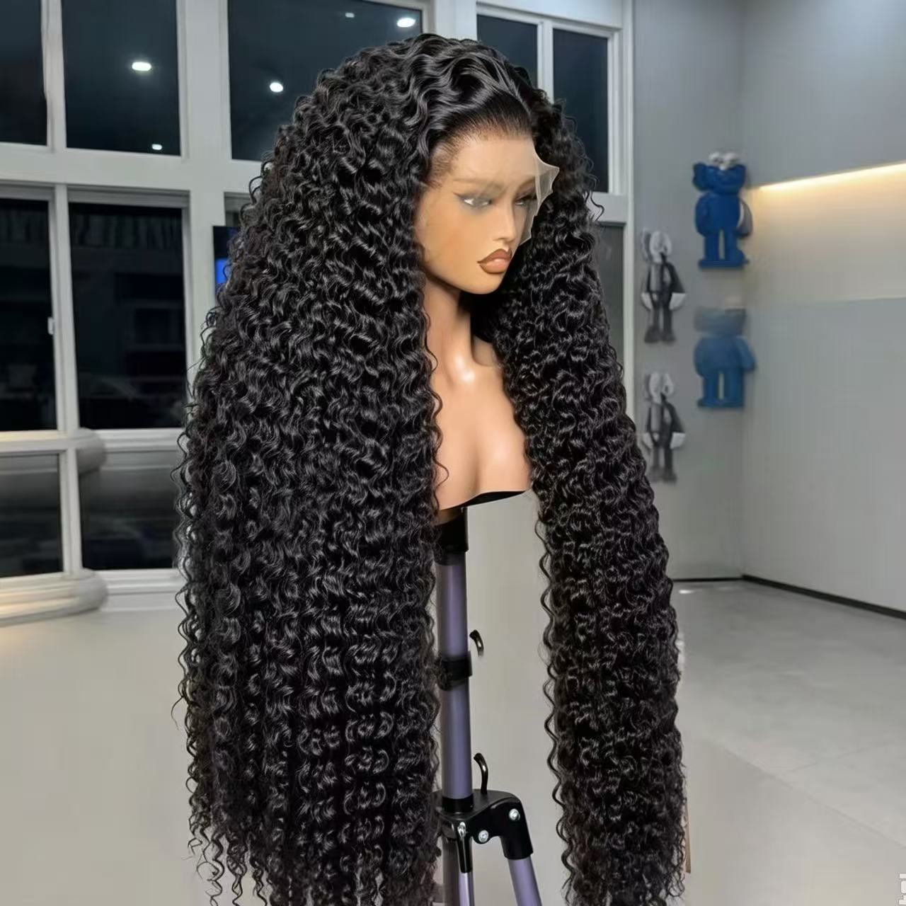 Czarna, kręcona peruka syntety – Synthetic Braided Wigs For Black Women recenzja i cena
