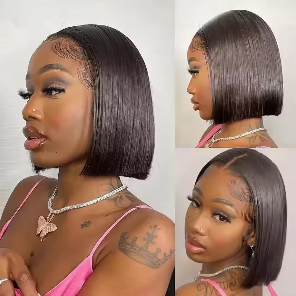 Peruka z naturalnych włosów, g – Pre Parted 13X4 Lace Front Bob Wig recenzja i cena
