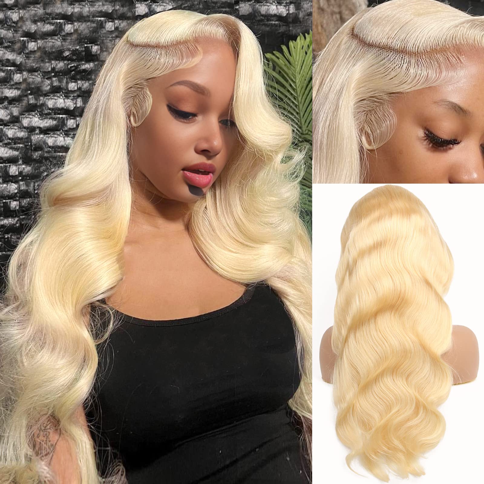Peruka z włosów naturalnych 61 – 613 Blonde Body Wave Lace Front Wig recenzja i cena